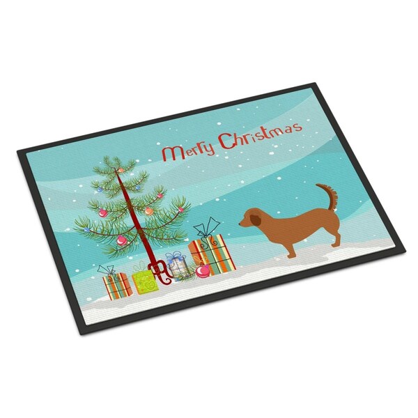 Carolines Treasures Alpine Dachsbrake Christmas Indoor or Outdoor Mat - 24 x 36 in. BB8432JMAT - main